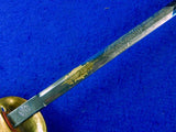 Antique German Germany WW1 Lion Head Engraved Court Sword w/ Scabbard