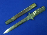 RARE Chinese China WW2 Air Force Dagger Fighting Knife w/ Scabbard 