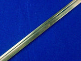 Swiss Switzerland Antique WW1 Officer's Engraved Sword