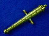 Vintage Copper Cannon Barrel Model Militaria Memorabilia