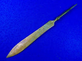 Antique Old Philippine Philippines Hand Forged Spear Point Blade Knife