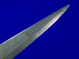 Philippines Philippine WW2 Engraved Stiletto Fighting Knife w/ Scabbard