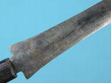 Antique Philippines Philippine Spear Point Blade Small Fighting Knife Scabbard