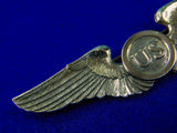 US WW1 1919 Army Pilot Blackinton Silver Wings Pin Badge Reproduction Replica