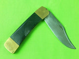 RARE Vintage Old US Custom Hand Made RALPH BONE Folding Pocket Lock Back Knife