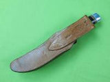 Vintage Custom Hand Made RANDALL Hunting Fighting Knife & Sheath Stone