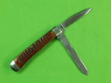 Vintage US 1965-69's CASE XX 6254 SSP TRAPPER Red Bone Folding Pocket Knife
