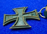 RARE German Germany WW1 Iron Cross 2 Class Non Silver Frame Medal Order Badge