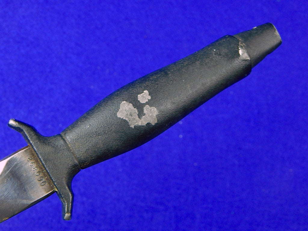 RARE US 1977 GERBER MK2 Commando Fighting Knife BLACK HANDLE w/ Sheath ...