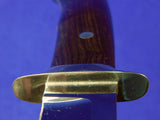RARE US Custom Handmade by GEORGE HERRON Fighting Hunting Knife w/ Sheath