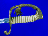 RARE US Japan Made Vietnam Era Model 1852 Navy Officer's Sword w/ Scabbard Knot