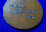 RARE US Pre WW2 1929 Friends of Soviet Union Moscow Flight Medal Order Badge Jeton