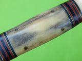 RARE US WW2 Marbles Gladstone 2 Line Stamp Ideal 4 Pins Large Hunting Knife