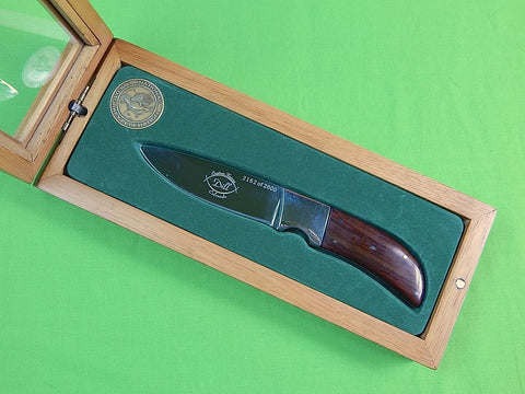 US Custom Hand Made ROBERT BOB DILL Limited Wild Turkey Federation Hunting Knife