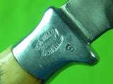 1956-58 Custom Hand Made R.H. RUANA Large S Marked Skinner Hunting Knife Sheath