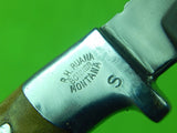 1956-58 Custom Hand Made R.H. Ruana Model 27C5 "S" Stamped Hunting Skinner Knife