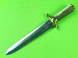 Vintage Custom Made "RUDY" R.H. RUANA Model 42D Spear Point Bowie Stag Knife