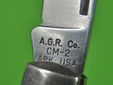Vintage US A.G. RUSSELL Made by CAMILLUS Huge Folding Pocket Knife
