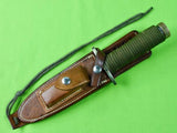 Vintage Custom Handmade RANDALL Model 18 Attack Survival Knife w/ Sheath Stone