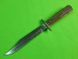 VERY RARE Antique 1850-80's IVER JOHNSON S. G. Co. Boston Hunting Fighting Knife