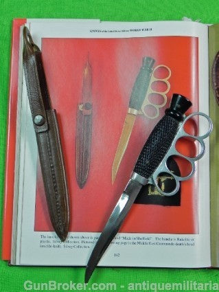 Rare Sheffield English WW1 WW2 Knuckle Knife i