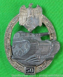 Replica of Rare German Germany WW2 Tanker's Badge