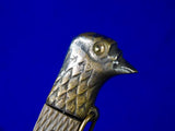 Romanian Romania WW2 Vintage NCO Dress Dagger Eagle Head Knife w/ Scabbard