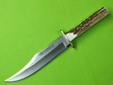 Vintage J. Russell Green River Works Argentina Bowie Hunting Knife & Sheath Box