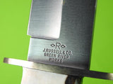 Vintage J. Russell Green River Works Argentina Bowie Hunting Knife & Sheath Box