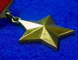 Russian Russia USSR WW2 Gold Hero of Soviet Union Order #7570 Medal Badge Award