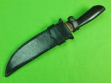 Custom Hand Made STEPHEN BOUROWS Huge Fighting Knife & Sheath