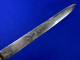 Vintage Scottish Scotland British English Engraved Dagger Dirk Knife w/ Scabbard