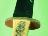 Custom Made Handmade CHUCK STAPEL Scrimshaw Micarta Handle Knife & Sheath