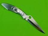 Seki Japan Made Spyderco Police Folding Pocket Knife Engraved