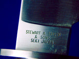 Seki Japan STEWART TAYLOR Made 2003 Custom SMITH & WESSON Bowie Fighting Knife
