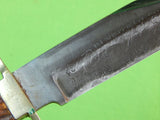 Vintage Old Sheffield English British Indian Ridge Traders Bowie Hunting Knife