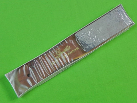 US Smith's Soft Arkansas Knife Sharpening Oilstone Stone Sharpener & Box
