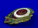 Original Soviet Russian Russia USSR WW2 Excellent Artilleryman Order Medal Badge Pin Award