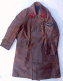 Soviet Russian Russia USSR WW2 Pilot Colonel Aviation Leather Coat Uniform