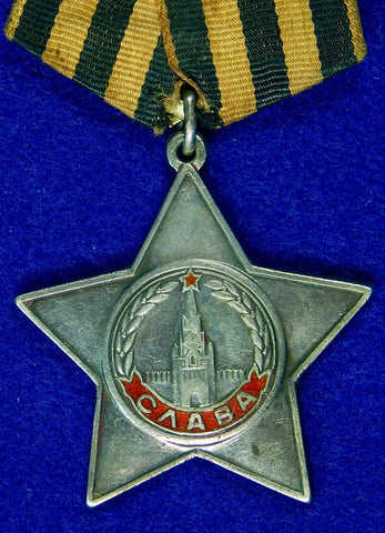 Soviet Russian Russia USSR WW2 Silver Order of Glory 3 Class Medal Badge 382336