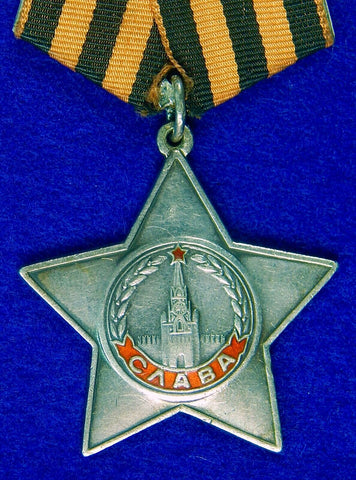 Soviet Russian Russia USSR WW2 Silver Order of Glory 3 Class Medal Badge 509149