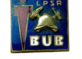 Soviet Russian USSR Latvian Latvia Fireman Firefighter Pin Order Medal Badge