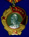 Soviet Russian USSR Post WW2 Gold Platinum LENIN Order #370815 Medal Badge Award