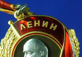 Soviet Russian USSR Post WW2 Gold Platinum LENIN Order #183581 Medal Badge Award