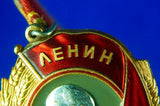 Soviet Russian USSR Post WW2 Gold Platinum LENIN Order #370815 Medal Badge Award