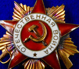 Soviet Russian Russia USSR WW2 Great Patriotic War Order 1 Cl Medal Badge Award