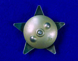 Soviet Russian Russia USSR WWII WW2 Silver RED STAR Order #2725968 Medal Badge