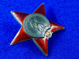 Soviet Russian Russia USSR WWII WW2 Silver RED STAR Order #2837308 Medal Badge