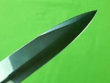 Vintage Spain Spanish Made Hen & Rooster Large Fighting Hunting Knife & Sheath