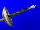 Vintage Old Spain Spanish Fencing Rapier Sword
